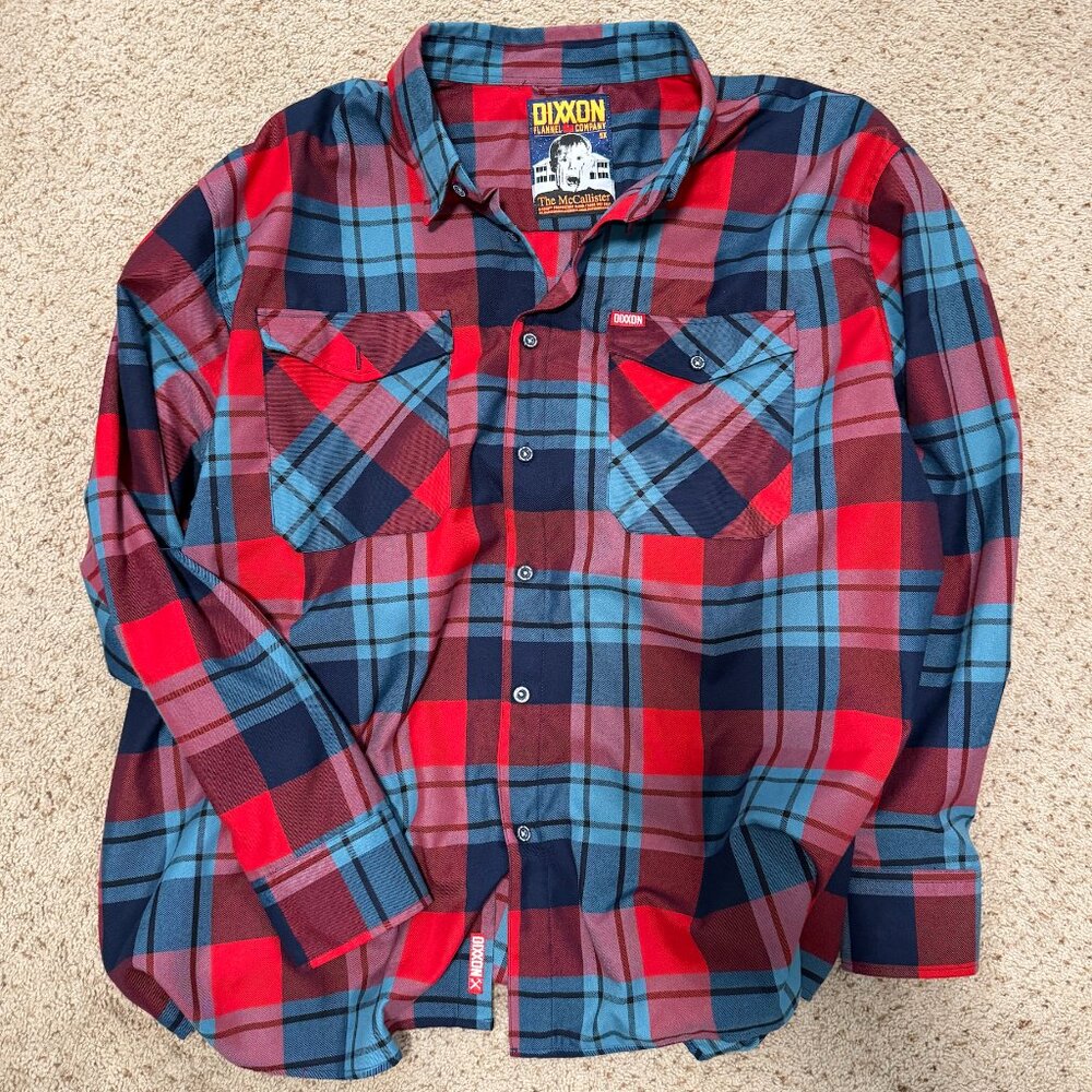 DIXXON men’s “The McCallister” flannel, 5xl, home alone